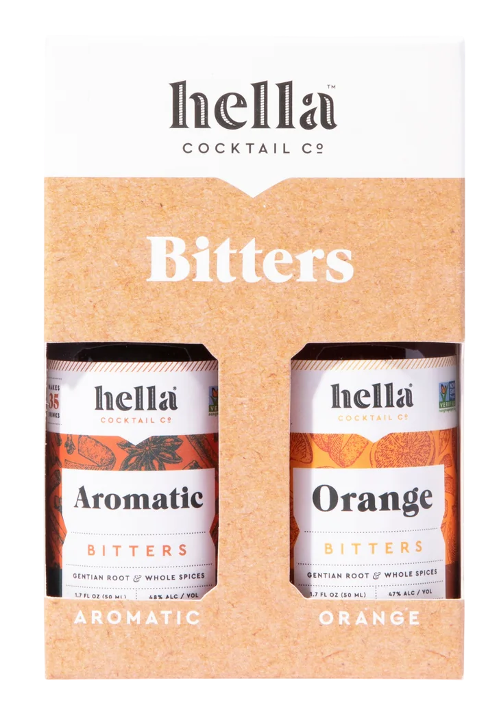 Hella Cocktails Orange & Aromatic Bitters 2 pack