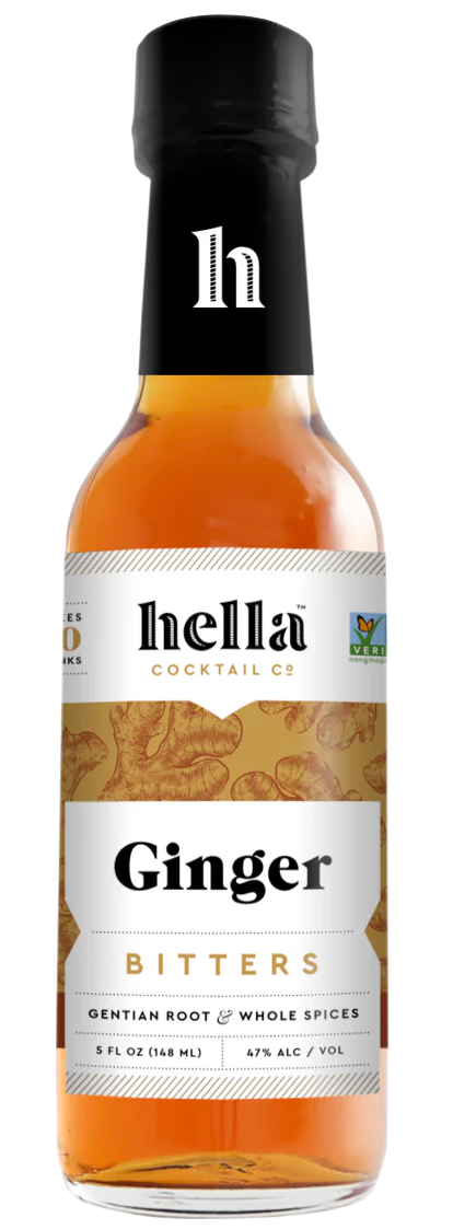 Hella cocktail Bitters Ginger 5oz 750 ml