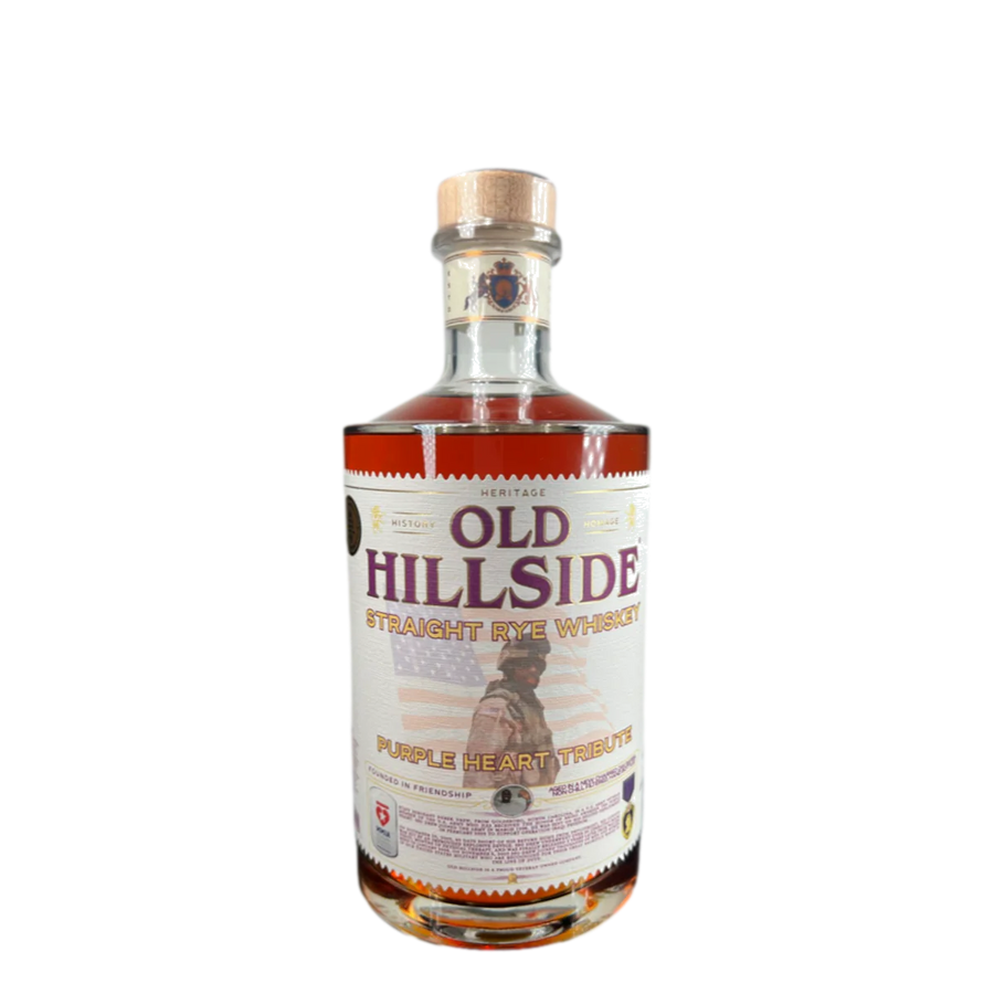 Old Hillside Straight Rye Purple Heart Tribute 6 year 750 ml