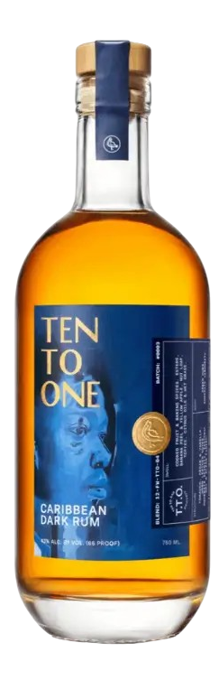 Ten To One Black History Month Artist Devin B Johnson Edition Caribbean Dark Rum 750 ml