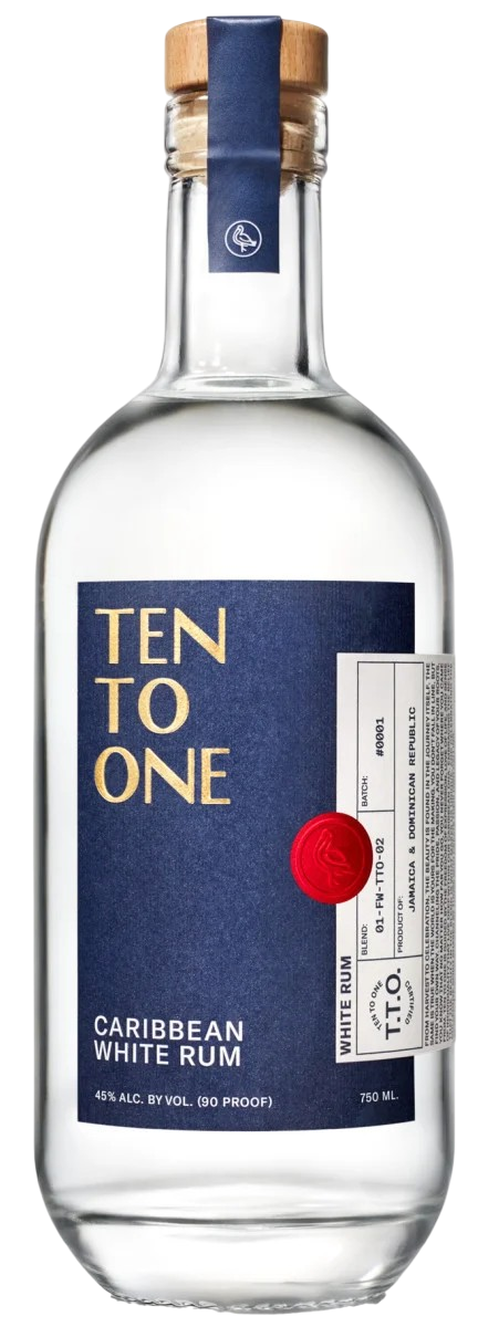 Ten To One Caribbean White Rum 750 ml